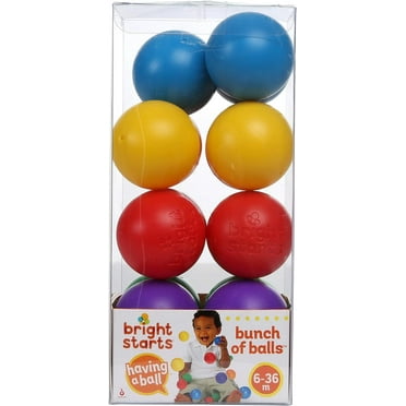 Bright Starts Children's Toy Balls, Plastic Multicolored