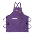 thumbnail image 3 of Advancent Delantal de lona, ​​delantales de trabajo gruesos, fundas de delantales, ropa de trabajo cómoda, accesorio de cubierta, vestido para el Utensilios de cocina Púrpura Advancent HA011664-03, 3 of 6