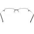 thumbnail image 3 of Optical Eyewear - Rectangle Shape, Metal Half Rim Frame - Prescription Eyeglasses RX, Latte, 3 of 4