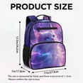 thumbnail image 7 of Aplkyhs Galaxy Cat Backpack for Girls Boys Age 6-18 School Bookbag Water Resistant Lightweight Student Backpack for School Travel, 7 of 7
