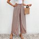 thumbnail image 4 of WILLBEST Pantalones Casuales de Mujer, Culotte de Pierna Ancha con Diseño Floral y Abertura Lateral para Un Uso Diario Cómodo. Grande, 4 of 6