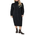 thumbnail image 1 of Ladies‘ Winter Knitted Maxi Dress with Long Sleeves and High Neck, 1 of 9