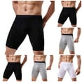 thumbnail image 5 of Men's Knee Length Boxer Briefs Soft -Stretch Base Layer Breathable Underwear Workout Athletic Running Shorts, 5 of 5