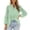 Green, variant on Boho Tops for Women Puff Long Sleeve Flowy Blouses V Neck Swiss Dot Dressy Casual Shirts Trendy Outfits,S,Blue