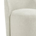 thumbnail image 6 of DREAMSIDEA Swivel Dining Chair, Upholstered Barrel Accent Chair for Dining Room & Kitchen Chairs, Morden Round Vanity Chair for Living Room&Bedroom, Chenille-Light Sand, 6 of 6
