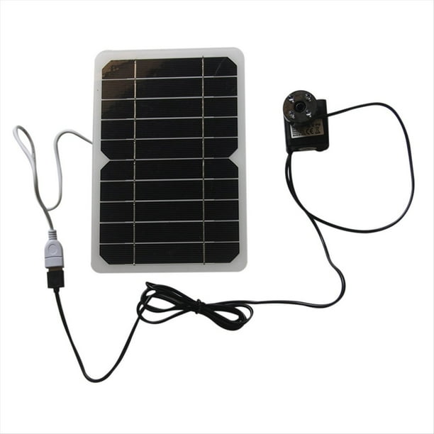 Bomba de Fuente Solar, 5 V, 5 W, para Piscina, Fuente de Jardín Exterior USB para Bebederos de Pájaros, Jardín y Patio.