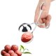 thumbnail image 1 of ER Albóndigas de acero inoxidable, albóndigas antiadherentes, cucharas antiadherentes para bola de masa, pinzas para hielo para pastel, helado, masa para galletas, melón Rojo Verde, 1 of 5