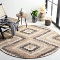 thumbnail image 2 of SAFAVIEH Natural Fiber Watson Geometric Area Rug, Natural/Black, 6' x 6' Round, 2 of 8