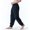 Navy, variant on Jacenvly Mens Sweatpants Long Sports Pants Elastic Waisted Drawstring Pocket Plain Trousers for Men Casual Fashion Stripe Mid-Waist Pants Sport Pants