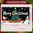 thumbnail image 2 of Festive Christmas Banner Colorful Xmas Backdrop Santa Claus Snowman Holiday Background for Christmas Party Indoor Decoration Family Gathering, 2 of 9