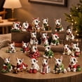 thumbnail image 4 of 2026 Christmas Countdown Calendar Blind Box, 24 Days Bull Terrier Mystery Box with Standing Acrylic Dog Figures for Holiday Desk Decor Party Favors, 4 of 9