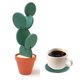 thumbnail image 1 of Juego de 6 Posavasos ZHAOCHENG en Forma de Cactus, 1 of 5