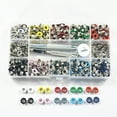 thumbnail image 6 of 400PCS Multi Color Grommets Kit Handbag Grommets Eyelets with Pad Metal Tools Install Multipurpose Punching Tool Kit for Shoes Clothes, 6 of 7