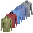 thumbnail image 2 of 3 Pack Dri Fit Performance Active Fermeture à Glissière 1/4 Manches Longues Chandail-Over Couleurs Assorties 3 Pack, 2 of 13