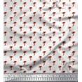 thumbnail image 1 of Soimoi Red polyester Crepe Fabric Palm Tree Fabric Prints By Yard 52 Inch Wide, 1 of 5