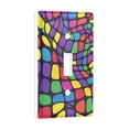 thumbnail image 2 of Yayeee Toggle Light Switch Wall Plate 1-Gang 4.5"x2.7" Home Decorative Outlet Cover, Colorful Psychedelic, 2 of 7