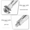 thumbnail image 3 of WRITWAA 30 Pcs Ancrages Muraux Argentés Creux pour Cloison Sèche Vis Filetée Écrous d'Expansion Robustes pour Réparation, 3 of 6