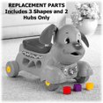 thumbnail image 4 of Fisher-Price Laugh and Learn Stride-to-Ride Puppy W9740 - Replacement Parts - Includes 3 Shapes and 2 Hubs, 4 of 4