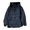Black, variant on Men Hooded Trench Coat Long Sleeve Windproof Jacket with Half-Zip Closure Kangaroo Pocket Spring Autumn Hoodie