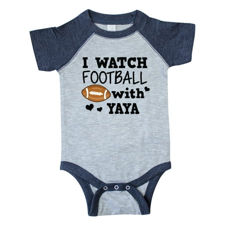 

Inktastic I Watch Football with My Yaya Gift Baby Boy Bodysuit