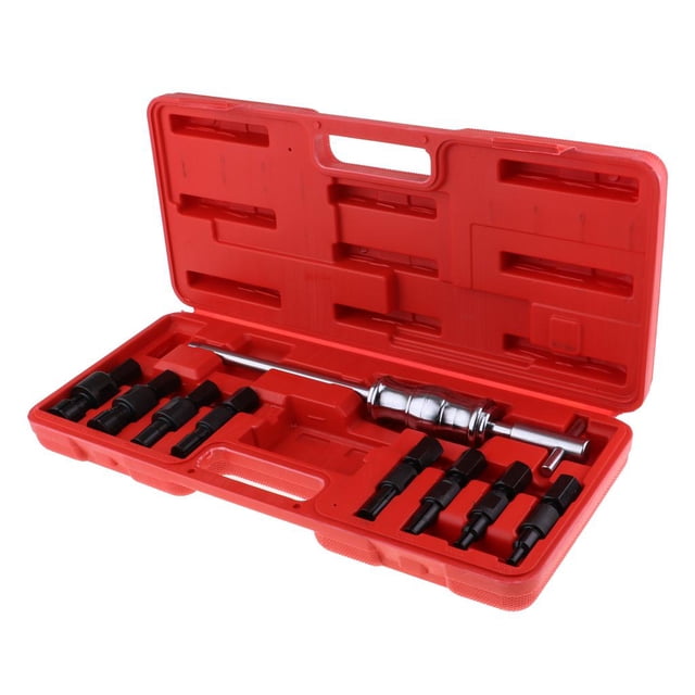 9 piezas agujero ciego Martillo deslizante Extractor de rodamiento Extractor interno de extracción BB herramienta engranaje fijo DYNWAVEMX Extractor de rodamientos