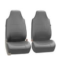 thumbnail image 2 of FH Group Royal PU Leather Full Set Airbag Compatible and Split Bench Car Seat Covers, Gray, 2 of 4