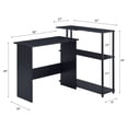 thumbnail image 5 of ACME Ievi Writing Desk in Black, 5 of 5