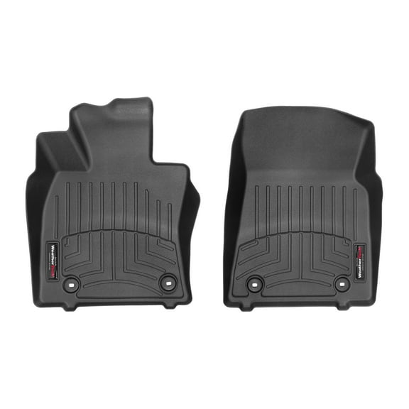 WeatherTech Custom Fit FloorLiners compatible with Lexus ES Hybrid, ES - 1st Row (Driver & Passenger), Black