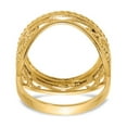 thumbnail image 5 of 14K Yellow Gold Ring Band Themed Holds 1 10oz American Eagle coin Product does not include, 5 of 8