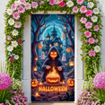 thumbnail image 4 of Spooky Gothic Pumpkin Banner Haunted Halloween Ghost for Holiday Decoration Party Decor Indoor Event, 4 of 5
