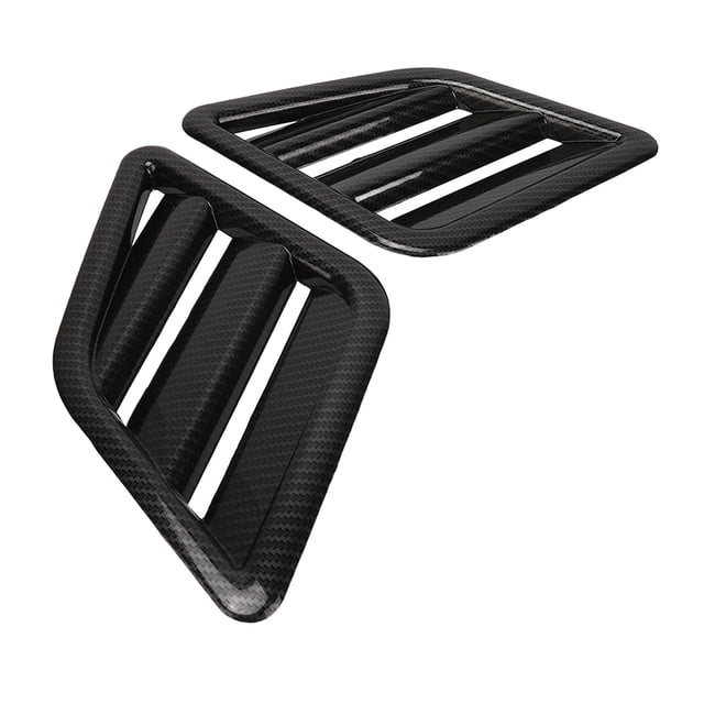 Cubierta de ventilación de aire Bling Bling para capó de motor estilo fibra de carbono 2 uds