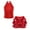 Red, variant on TiaoBug Kids Girls Shiny Sequins Crop Top with Pleated Skirt Jazz Hip Hop Performance 2 Piece Dance Outfit Silver 12