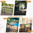 thumbnail image 5 of Hassch 55.1" Counter Height Pub Table, Weather-Resistant Iron Bar Table with Slatted Top and Adjustable Feet, for Patio, Deck, Garden or Indoor Use, 380lbs Weight Capacity, Black, 5 of 8