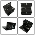 thumbnail image 5 of ALL-CARB 20 Inch Aluminum Tool Box Trailer Tongue Tool Box Organizer Black With Lock Key, 5 of 6