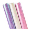 TEXTURED IRIDESCENT WRAPPING PAPER BUNDLE PINK/WHITE/PURPLE - 3 ROLL PACK