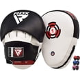 thumbnail image 1 of Almohadillas de boxeo RDX Maya Hide de cuero curvo con gancho y pinchazo, 1 of 9