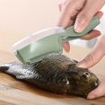 thumbnail image 5 of Ew Household Fish Scale Planer With Cover Manual Fish Scale Scraper Kitchen Gadget Planer Scale Removal Brush, 5 of 5