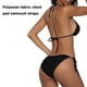 thumbnail image 4 of Traje de baño de dos piezas para mujer, traje de baño sexy, conjunto de Bikini triangular con cordón Halter, traje de baño de Color sólido, 4 of 5