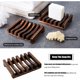 thumbnail image 3 of Paquete de 3 Jabonera de silicona con escurridor, jabonera en barra para ducha/baño, bandeja de jabón en cascada con drenaje automático/ahorro para cocina, mantiene el jabón seco, fácil de limpiar, 3 of 5