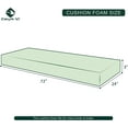 thumbnail image 3 of CHUN YI Premium Upholstery Sofa Cushion Foam White Replacement Couch Cushions (H3*W24*L72), 3 of 6