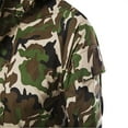 thumbnail image 6 of Camo Jackets for Men Zip Up Windproof Military Combat Fleece Line Outerwear Outdoor Drawstring Hooded Thick Warm Winter Camouflage Coat Size-L, 6 of 8