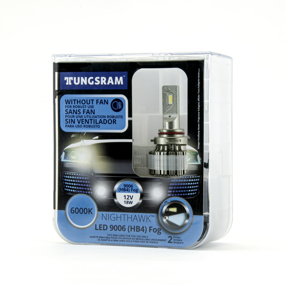 Tungsram LED 9006 Fog Light Bulbs 1 Pair 12V 18W