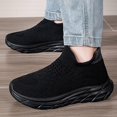 thumbnail image 2 of Sopiago Girl Athletic Shoes Lightweight Walking Shoes Athletic Slip on Sock Sneakers knit Comfortable Sneaker for Boys Black,3.5(Little Kid/Big Kid), 2 of 6