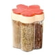thumbnail image 1 of Frasco sazonador cinco en uno: con etiqueta, sellado, tapa abatible, para especias de cocina/barbacoa, 1 of 4