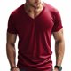 thumbnail image 1 of pstuiky Camisas casuales de manga corta para hombre, Camiseta informal para hombre para correr, hacer ejercicio y fitness, holgada, con cuello redondo y manga corta. ropa de hombre l, 1 of 9