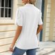 thumbnail image 5 of Fiudx Ofertas Flash Del Día Solo En Línea Tops con Estampado de Moda para Mujer, Blusa de Manga Corta, Camisetas Divertidas con Cuello Redondo, 5 of 6