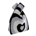 thumbnail image 1 of Bolso de mano de punto para mujer, bolso tipo cubo, bolso con asa superior, bolso tejido, bolso de hombro para negro, 1 of 9
