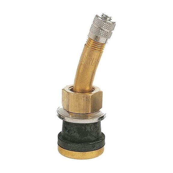 Haltec Tire Valve,Stdrd Bore,2in,Brass,PK10 N-1147A