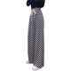 thumbnail image 2 of Pantalones a cuadros de tablero de ajedrez para mujer, pantalones de pierna ancha, pantalones sueltos con cordones de cintura alta, 2 of 5
