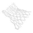 2024 2pcs Durable Basketball Nets Nylon White Universal Heavy Duty